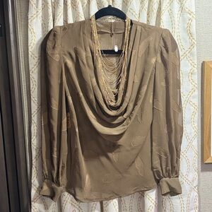 Boutique Semi-Sheer Cocoa Women's Top